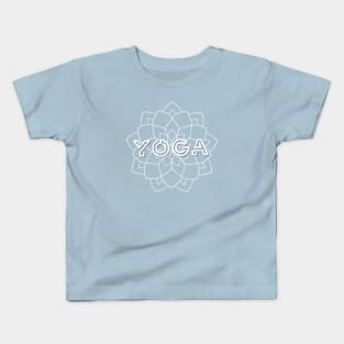 YOGA with LOTUS FLOWER Kids T-Shirt